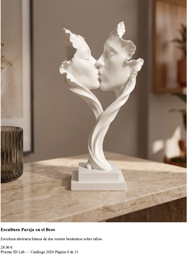 Escultura Pareja en el Beso