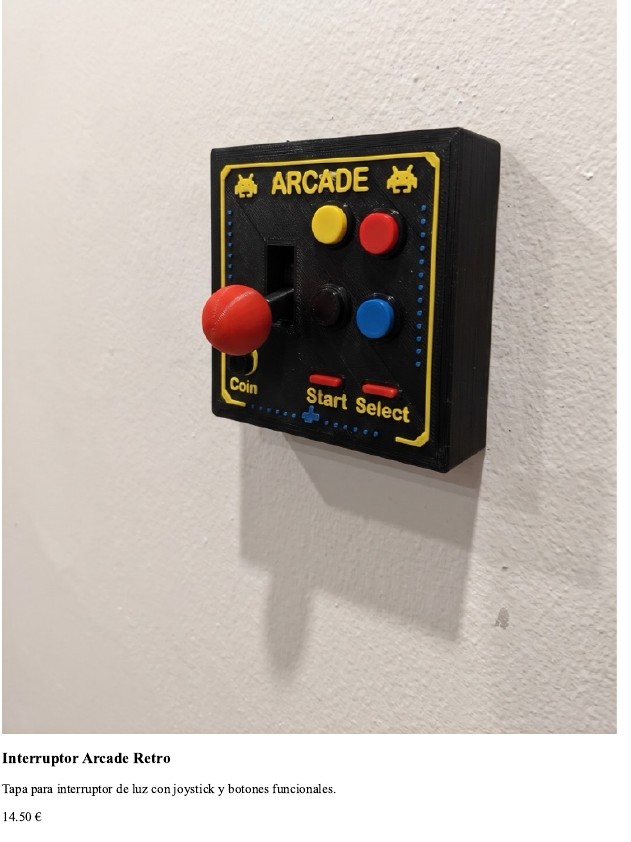 Interruptor Arcade Retro