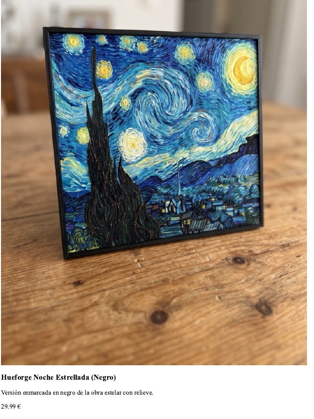 Hueforge Noche Estrellada (Negro)