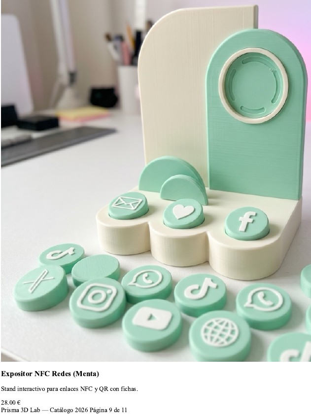 Expositor NFC Redes (Menta)