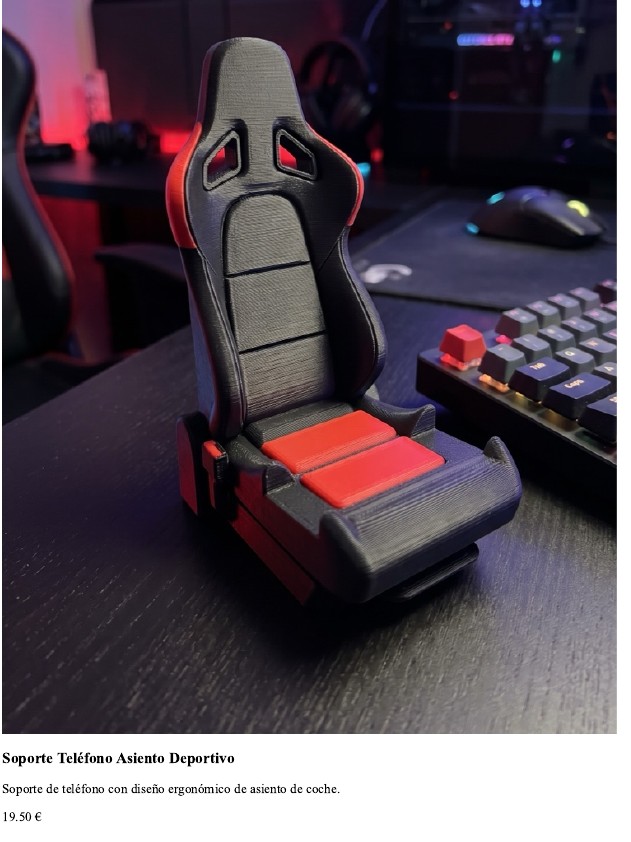 Soporte Teléfono Asiento Deportivo
